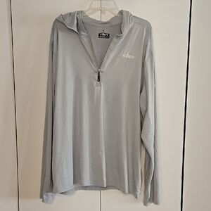 Habit Light Gray Half-Zip Pullover Solar Factor XL